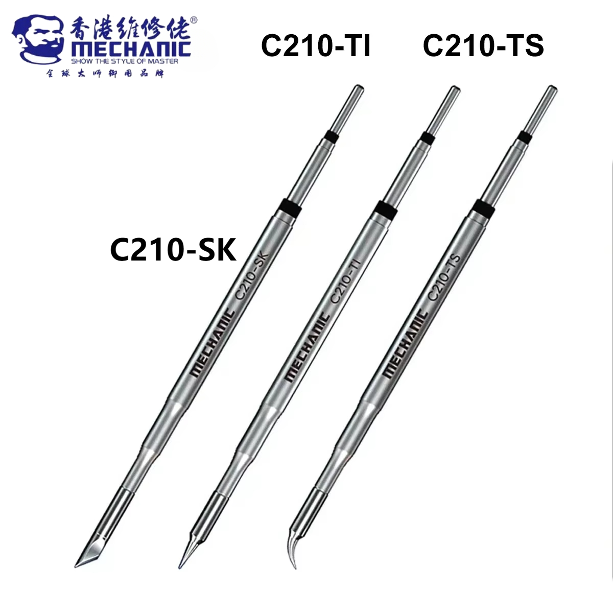 Soldering Iron Temperature Probe - MECHANIC C210 Lead-free Welding Tips C210-TI/TS/SK