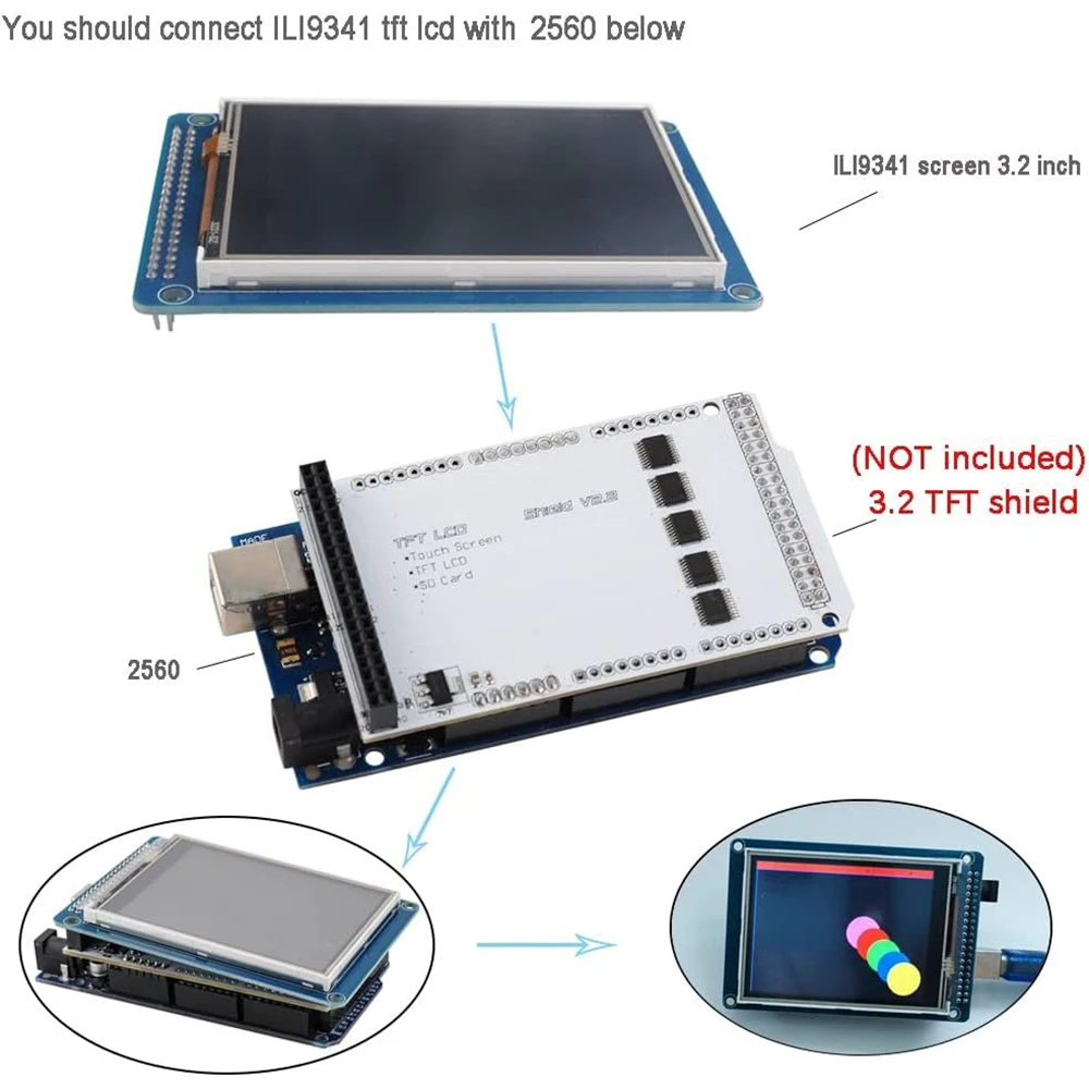 3.2 Inch TFT LCD Display Scree - Ili9341 review and price