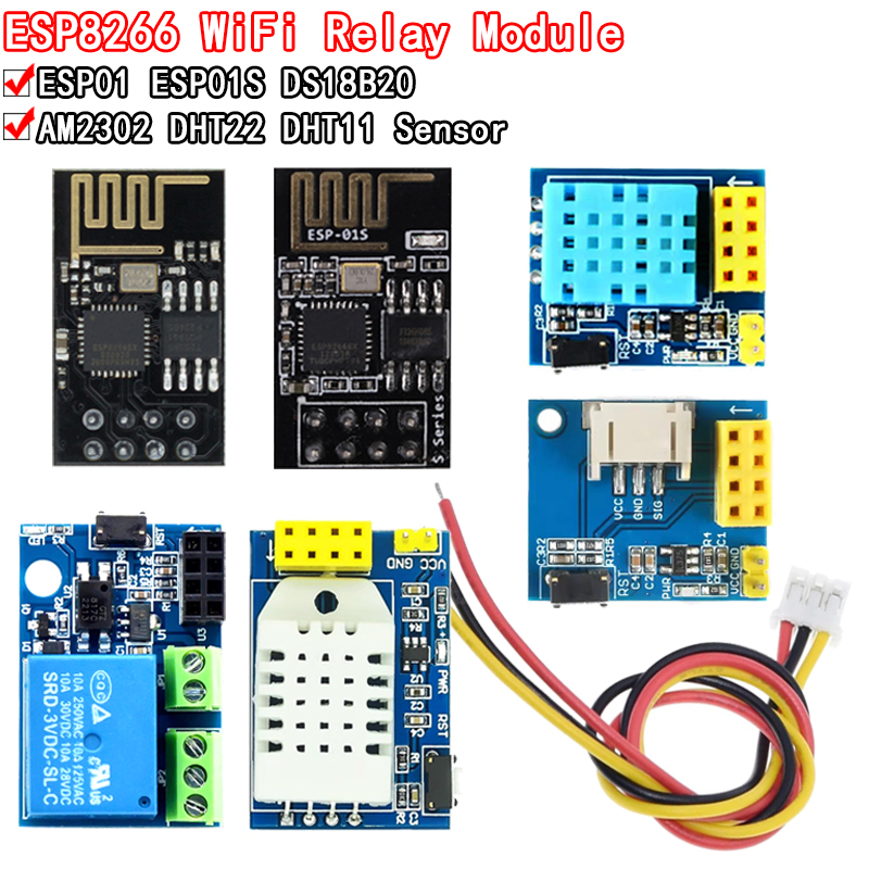 ESP8266 5V WiFi relay module D - Ds18B20 review and price