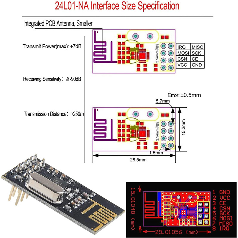NRF24L01+ 2.4G wireless data t - Nrf24L01 review and price