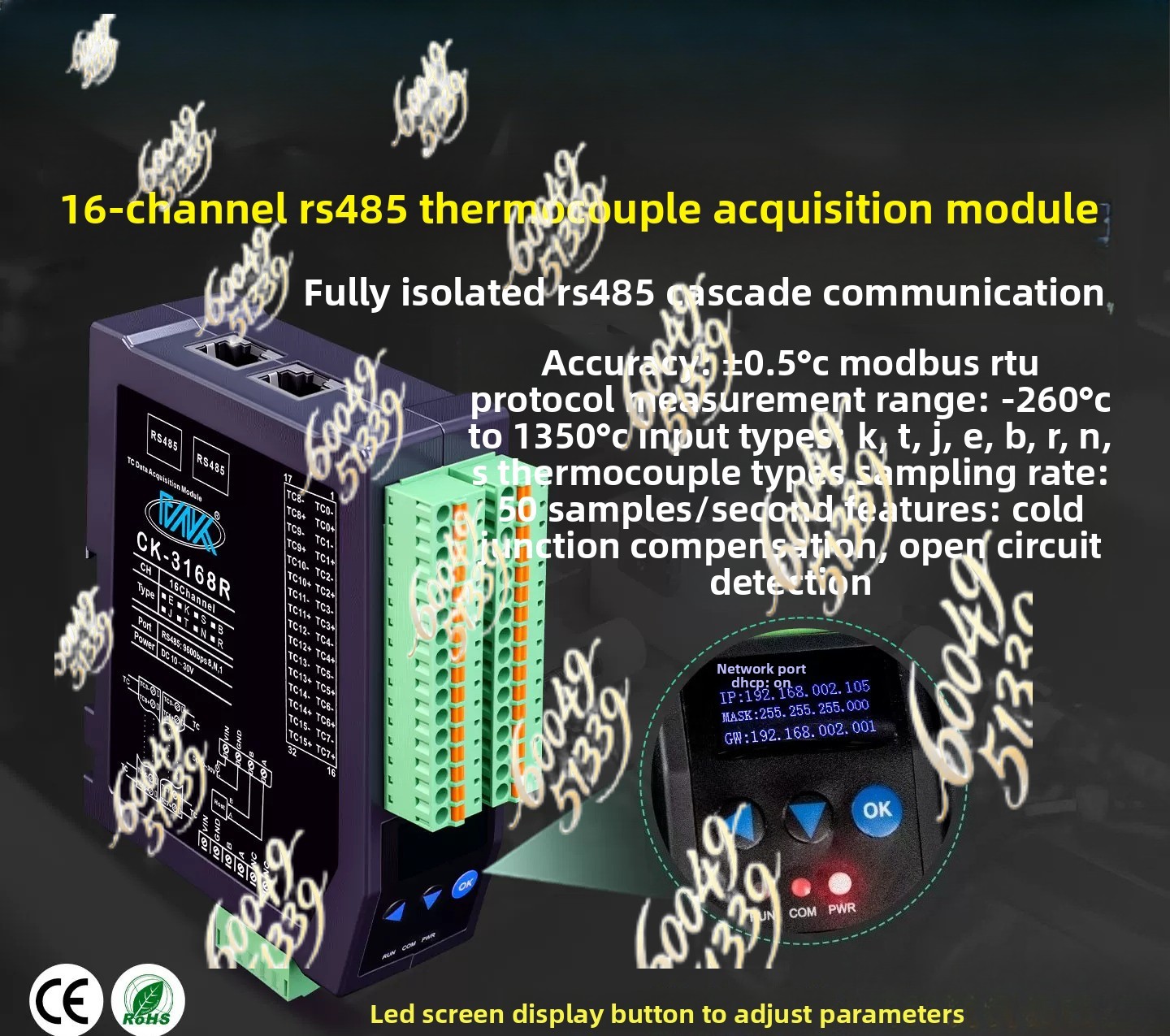 apply to 8CH Fully Isolated K- - Thermocouple Module K Type review and price
