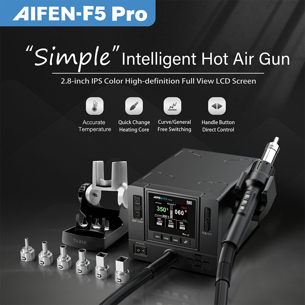 AIFEN F5PRO 1000W Hot Air Rewo - Soldering Iron Temperature Probe review and price