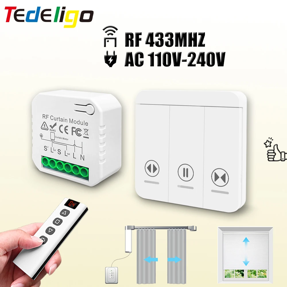 433 MHz RF Curtain Switch Modu - Ir Remote Module review and price