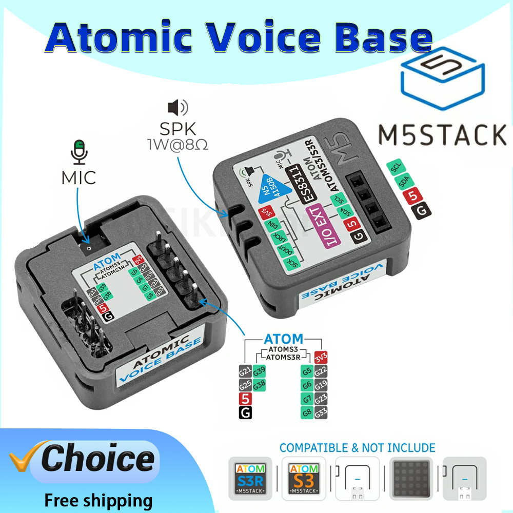 M5Stack Atomic Voice Base ES83 - Microphone Module review and price