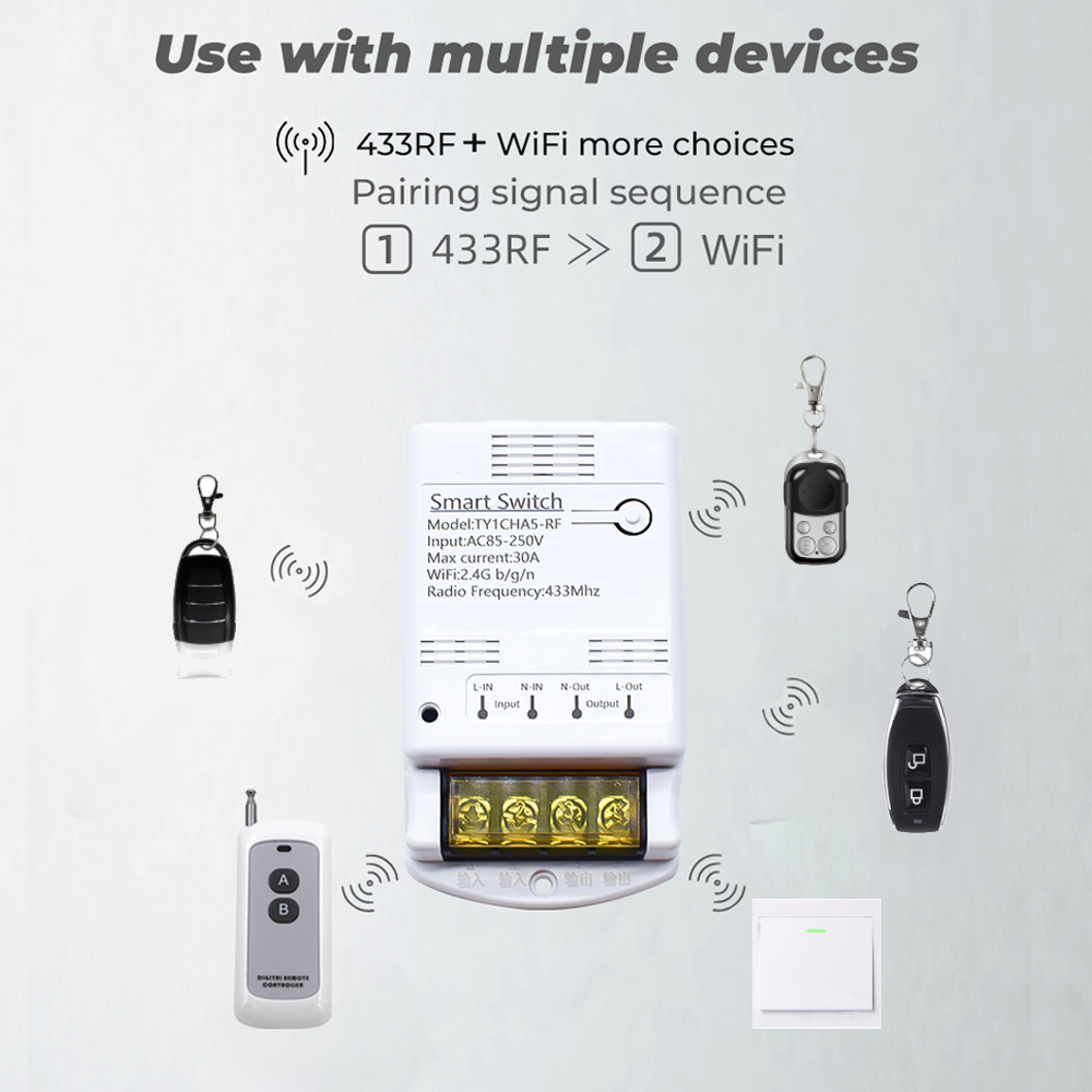 Wifi 30A 6600W 4000W Tuya Smar - Ir Remote Module review and price
