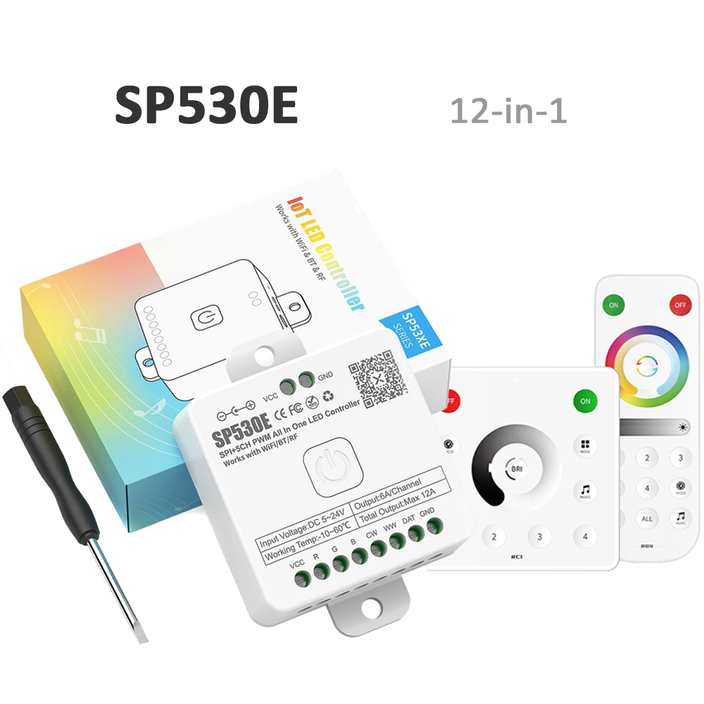 SP530E Wifi Bluetooth LED Cont - Ws2812B Strip 5V review and price