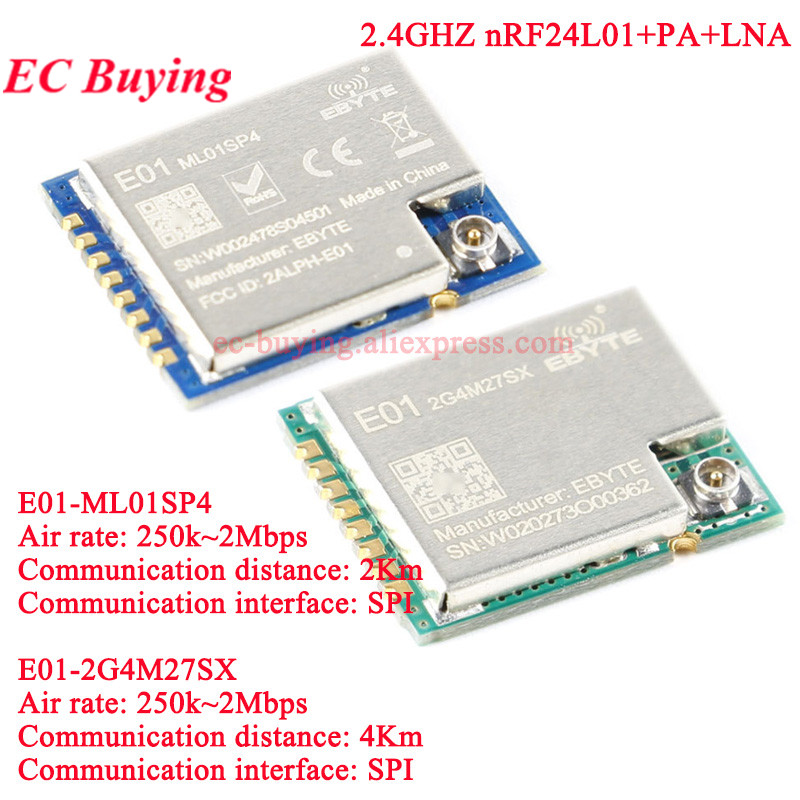 10Pcs/1pc E01-2G4M27SX ML01SP4 - Nrf24L01 review and price