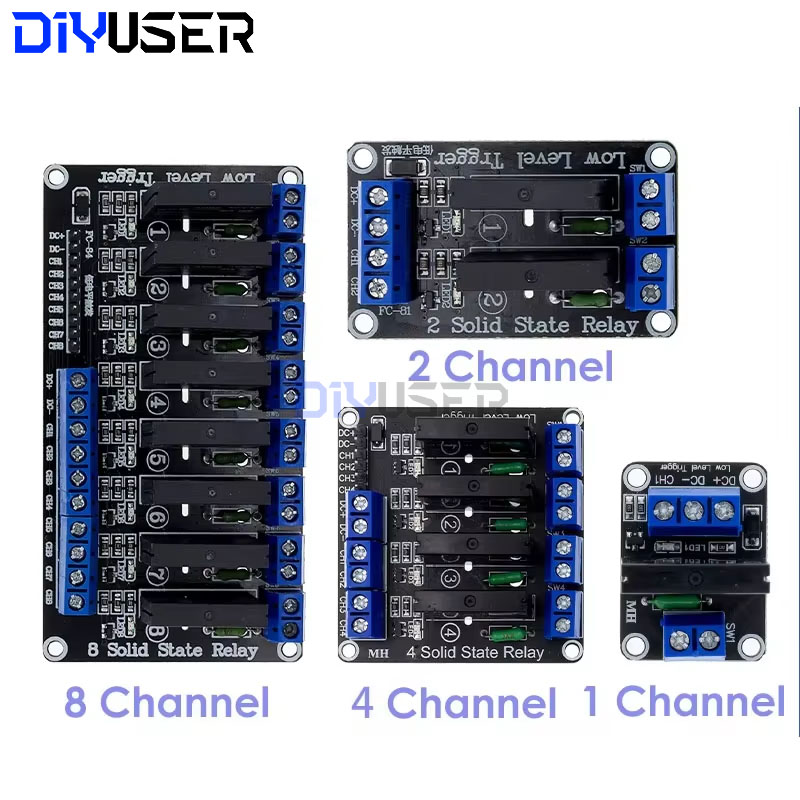 DIYUSER 5V 1 2 4 8 Channel SSR - Relay Module 4 Channel review and price