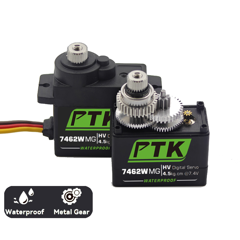 PTK 7462W MG Metal gear 9g mic - Servo Sg90 review and price