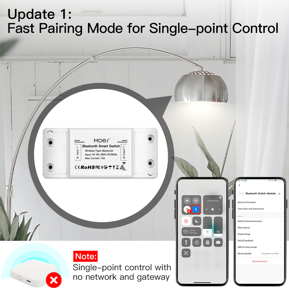 MOES Bluetooth Smart Switch Re - Joystick Module review and price