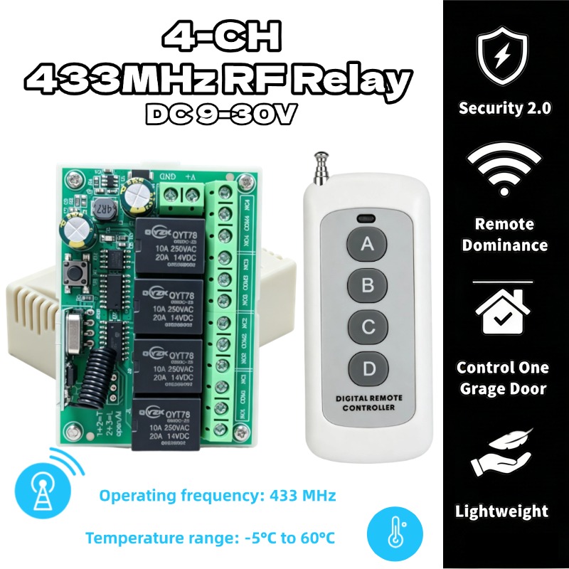 Universal Wireless Remote Cont - Relay Module 4 Channel review and price