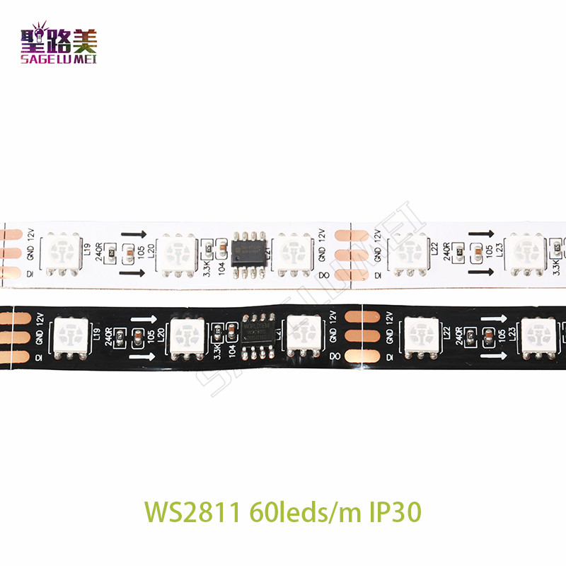 5m/rolls DC12V WS2811 led Pixe - Ws2812B Strip 5V review and price