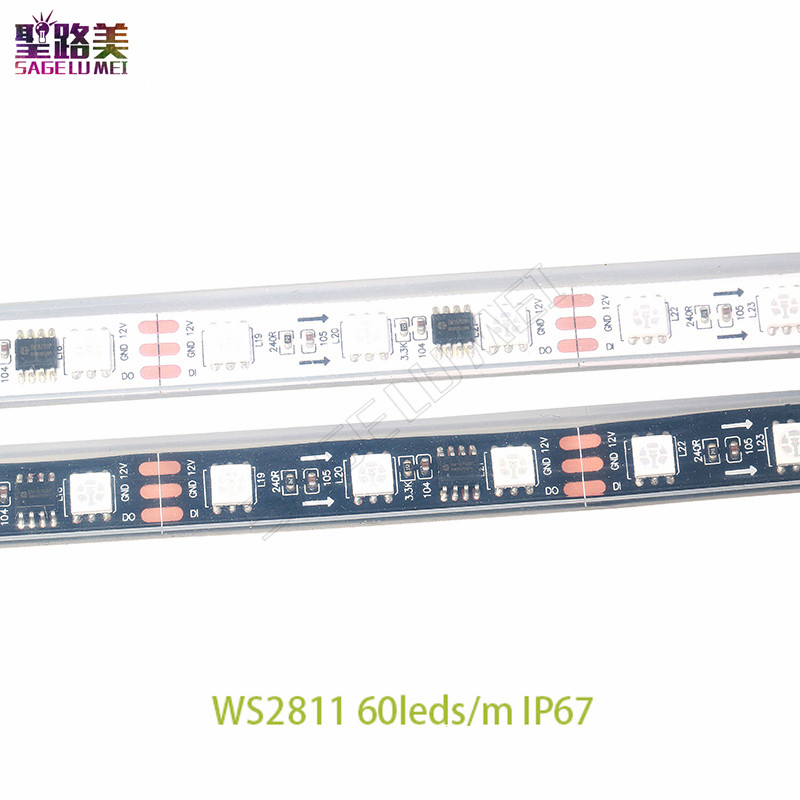 5m/rolls DC12V WS2811 led Pixe - Ws2812B Strip 5V review and price