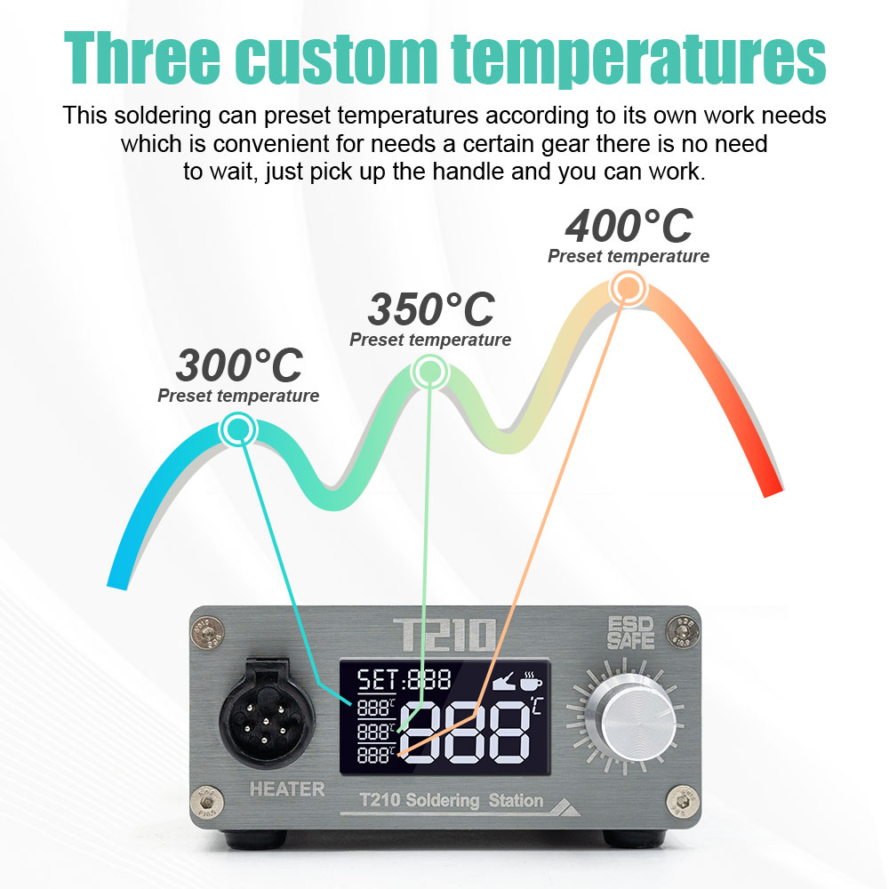 JCD T210 Smart Soldering Stati - Soldering Iron Temperature Probe review and price